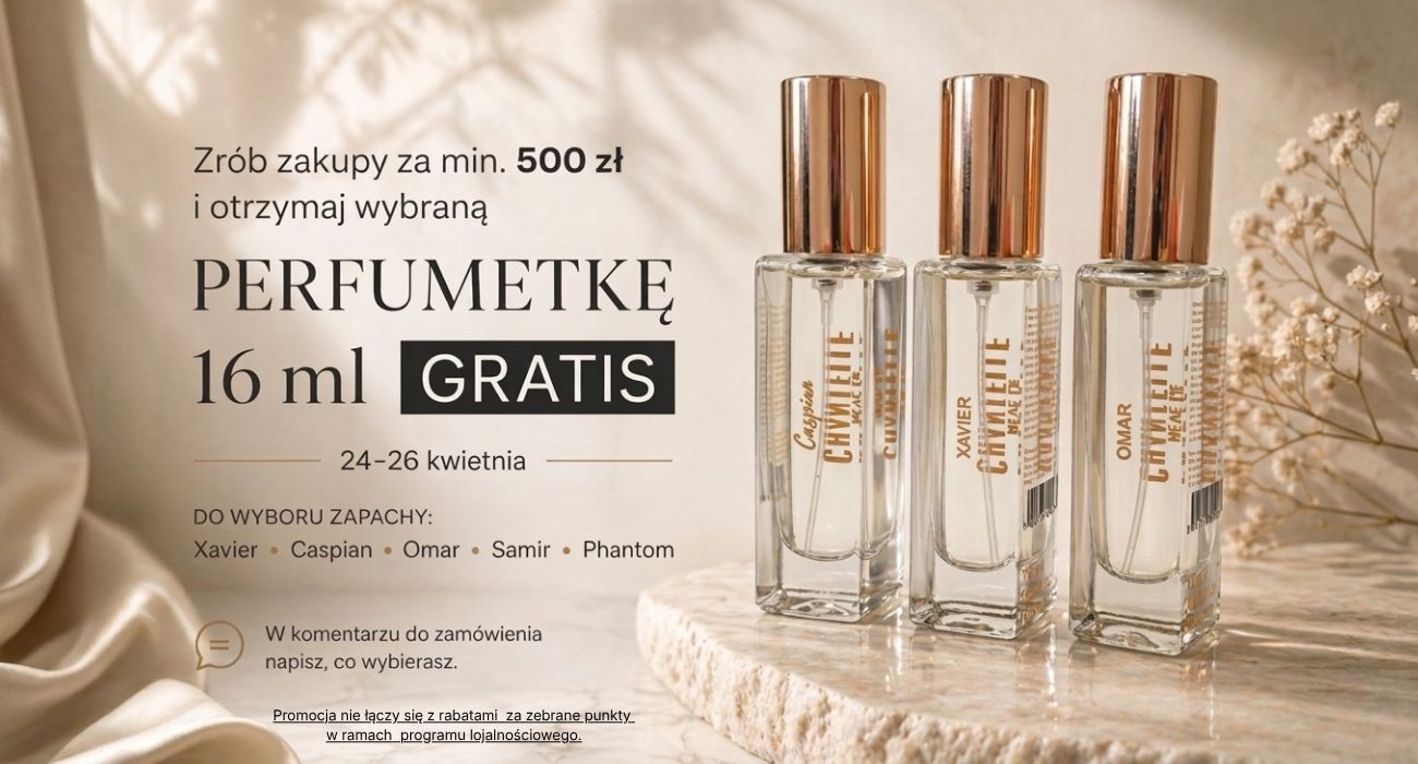 wybrana perfumetka 16 ml gratis do zakupów powyżej 500 zł